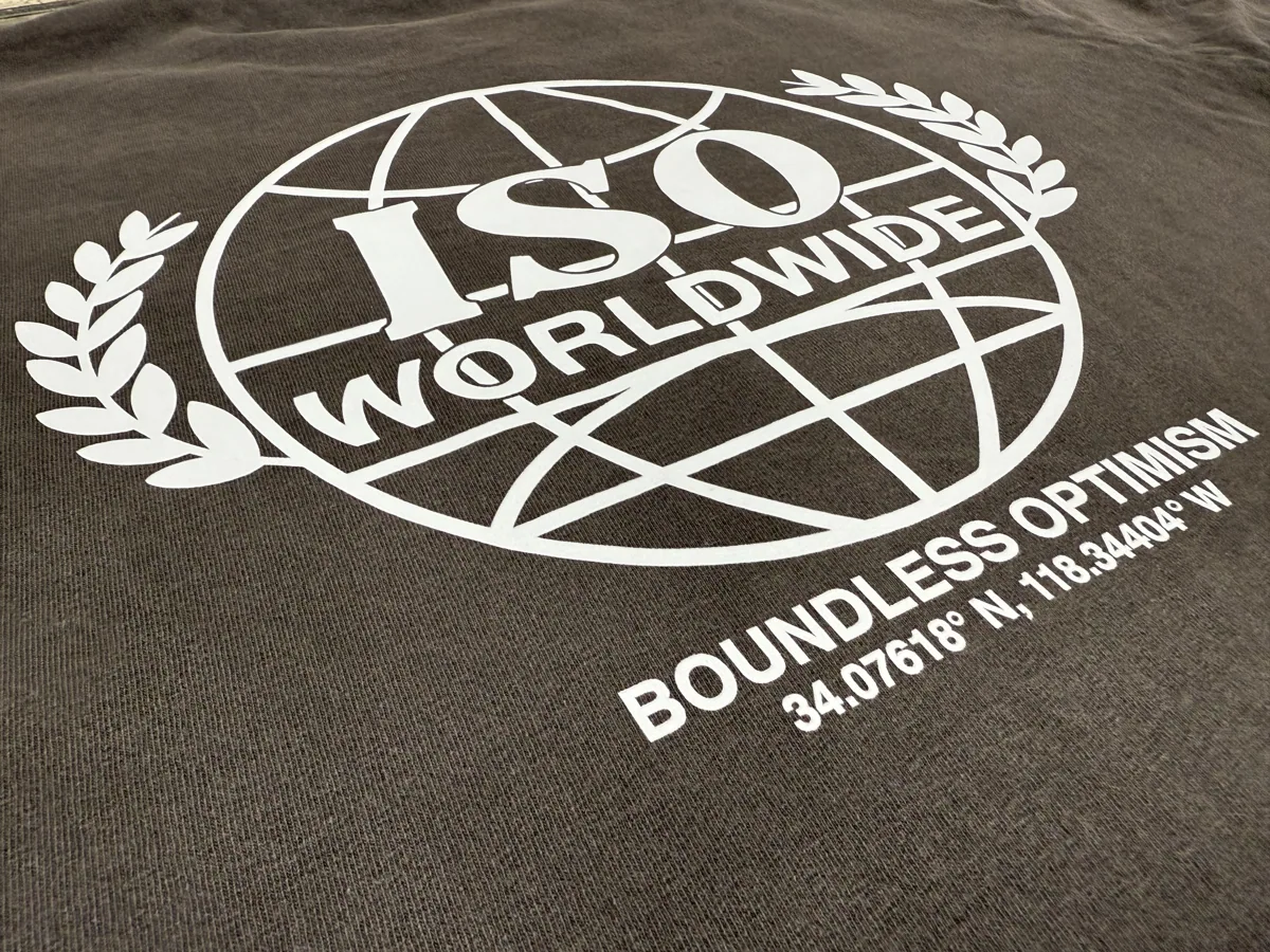 Printed graphic on a dark shirt from Joy Embroidery