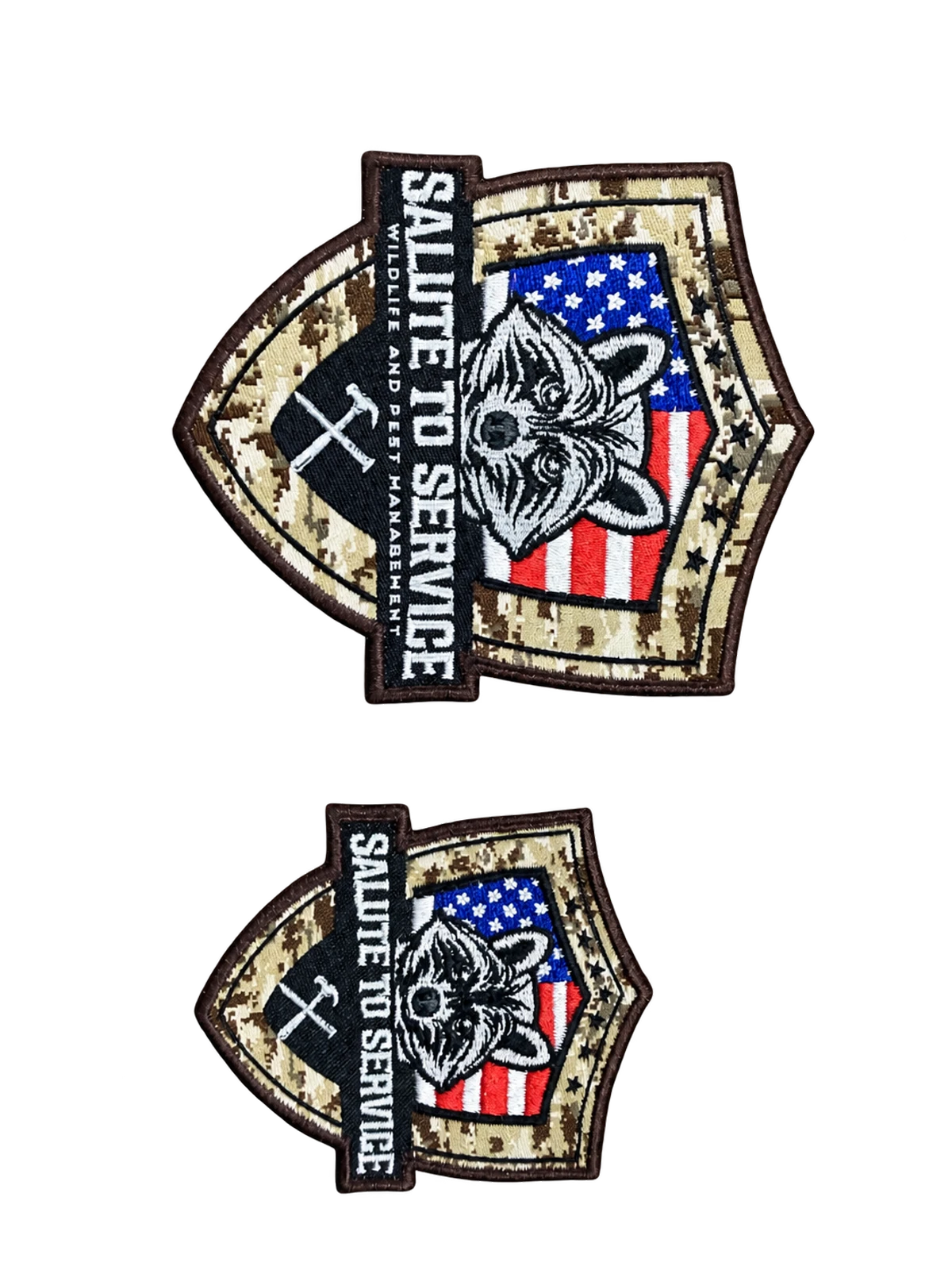 Embroidered insignia patches